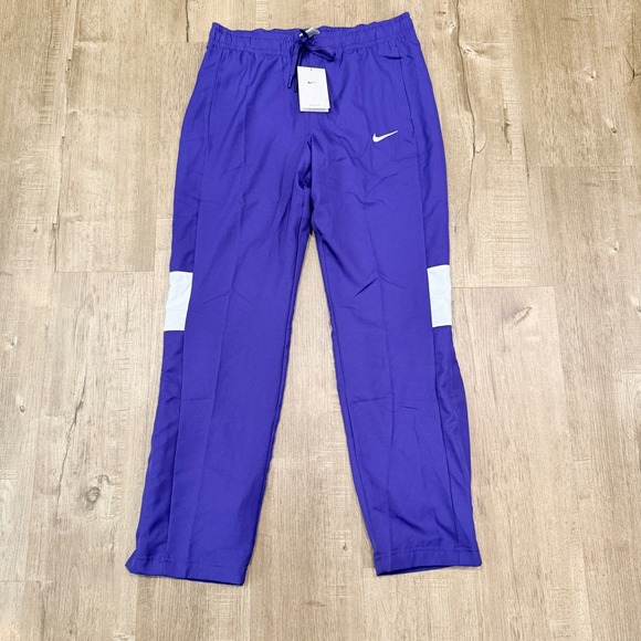 Nike Pants - NEW Nike Womens Dri-FIT Football Training Pants‎ Purple Snap Cuffs Size M